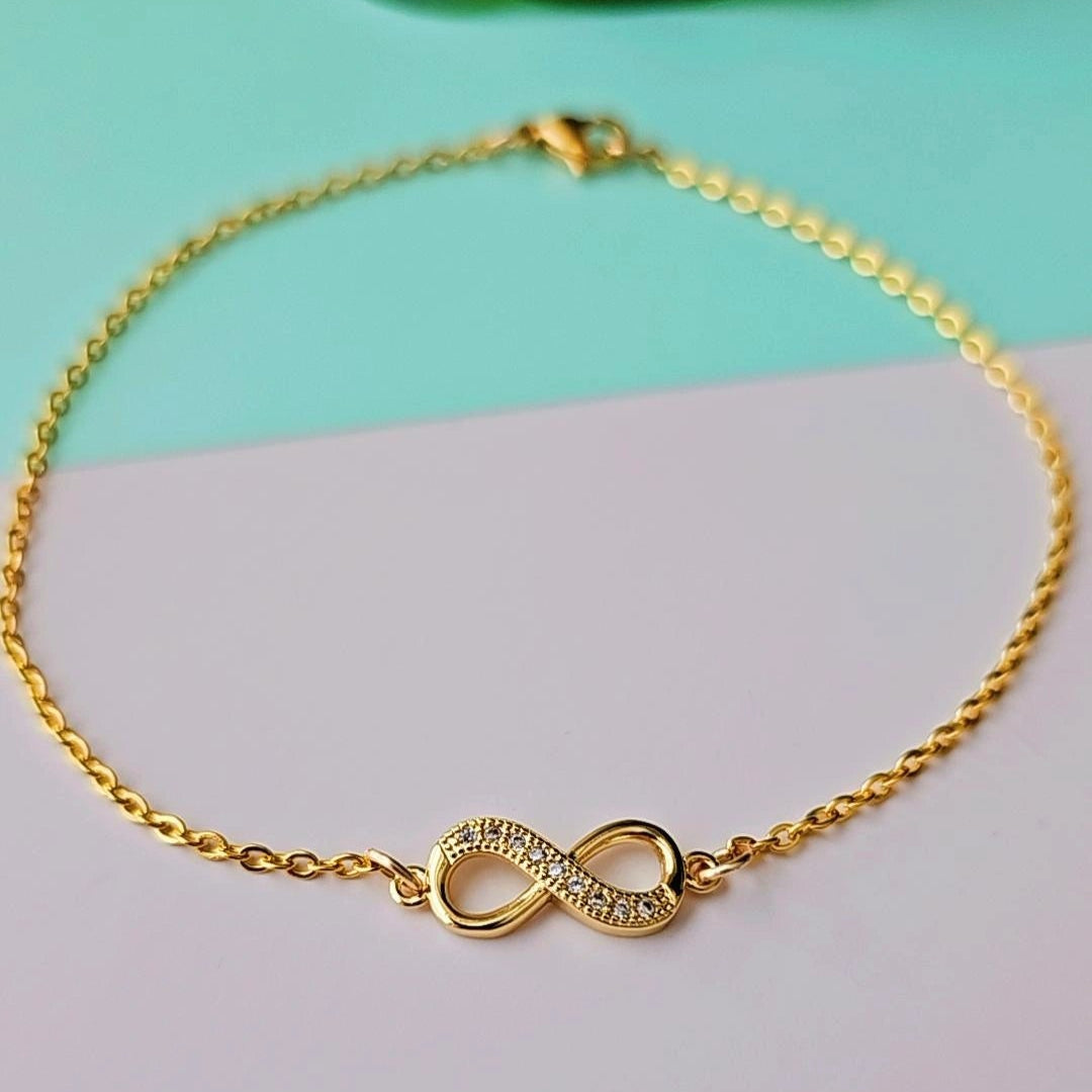 Gold Infinity Anklet