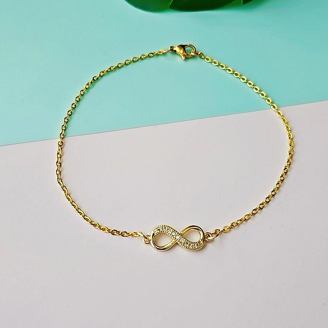 Gold Infinity Anklet