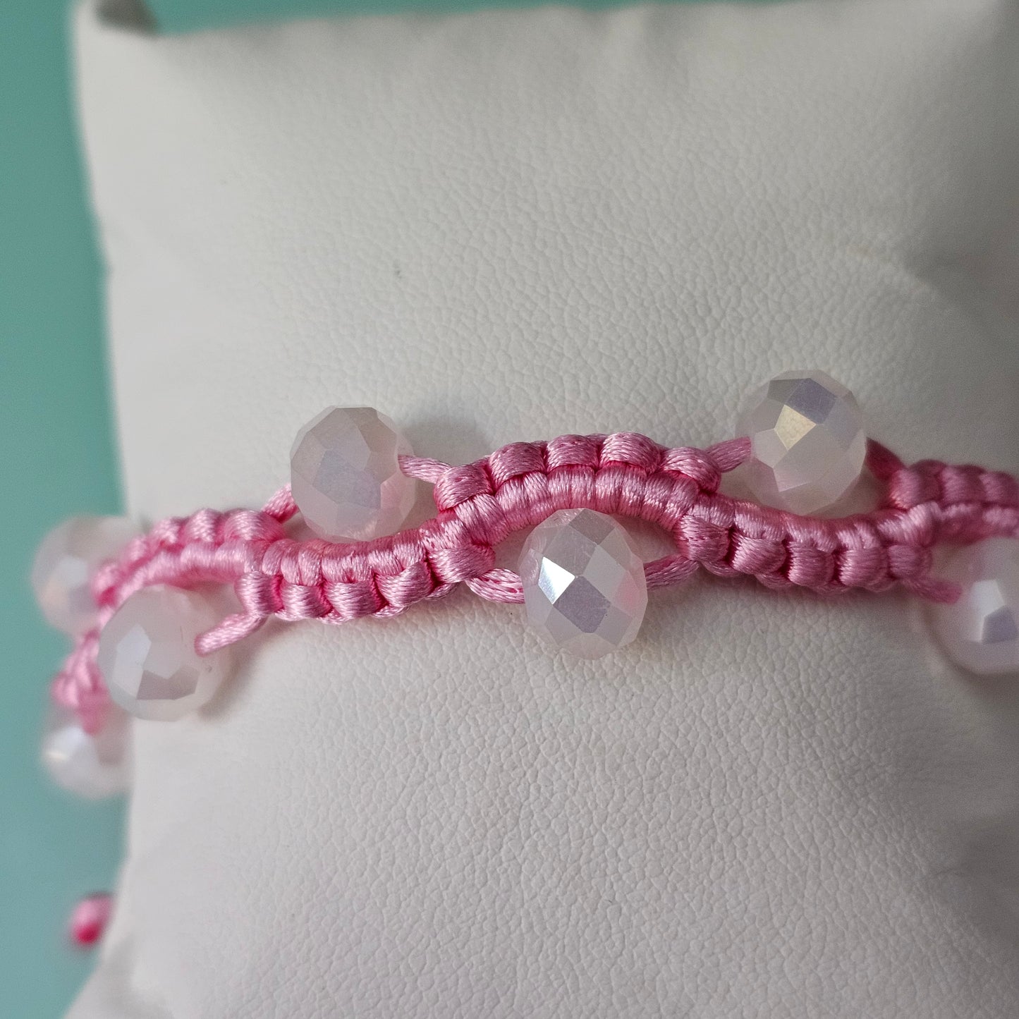 Pink Beauty Macrame Bracelet