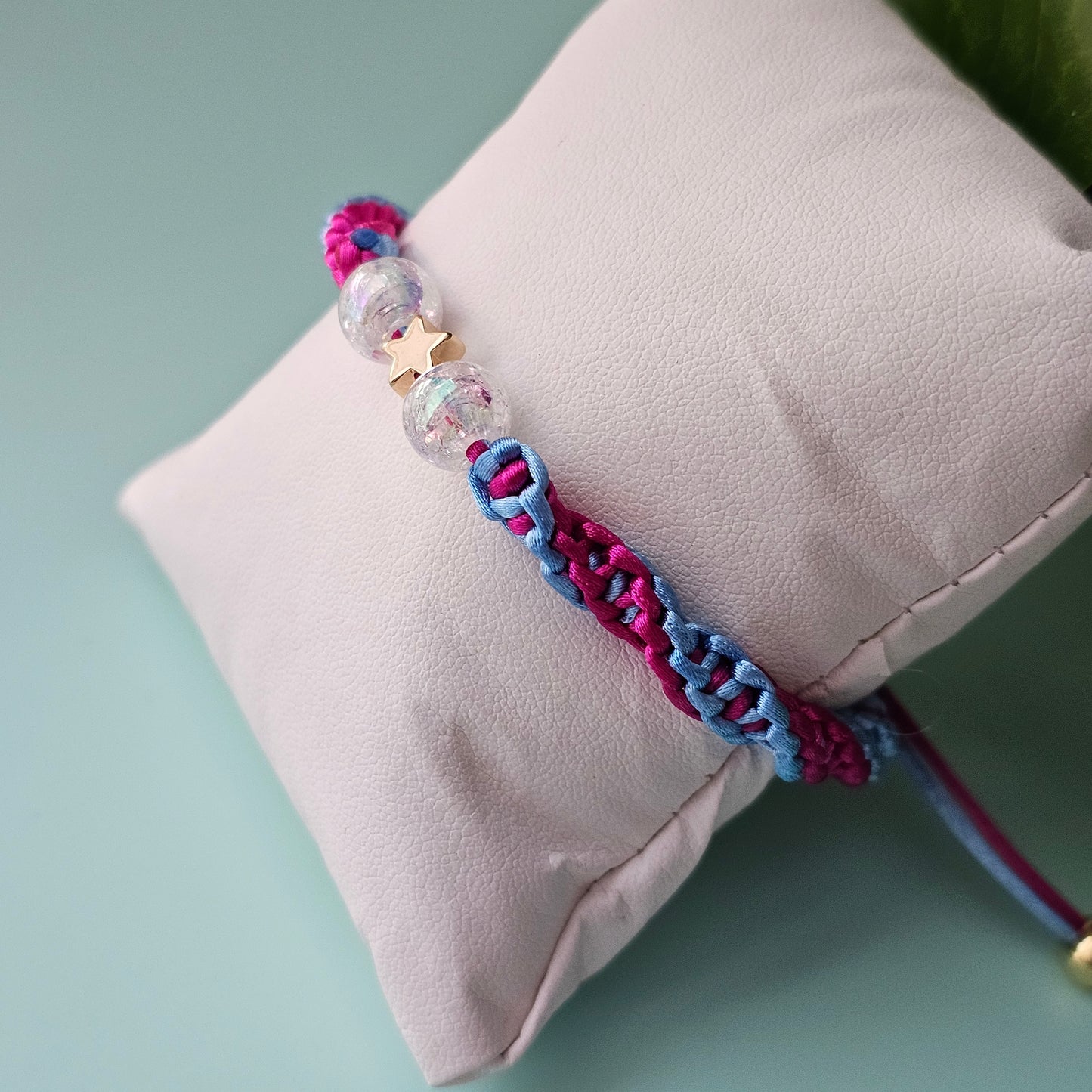 Bubblegum Macrame Bracelet