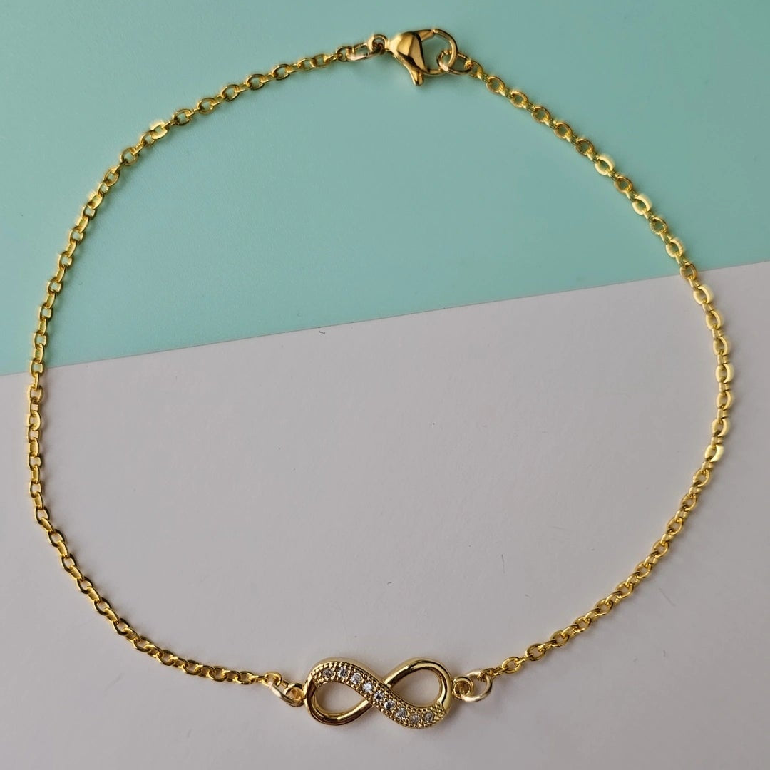 Gold Infinity Anklet