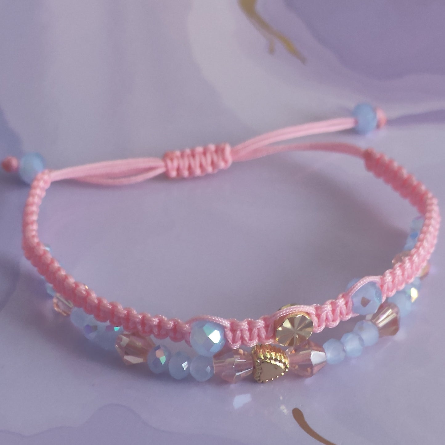 "Pink Delight" Macrame Bracelet