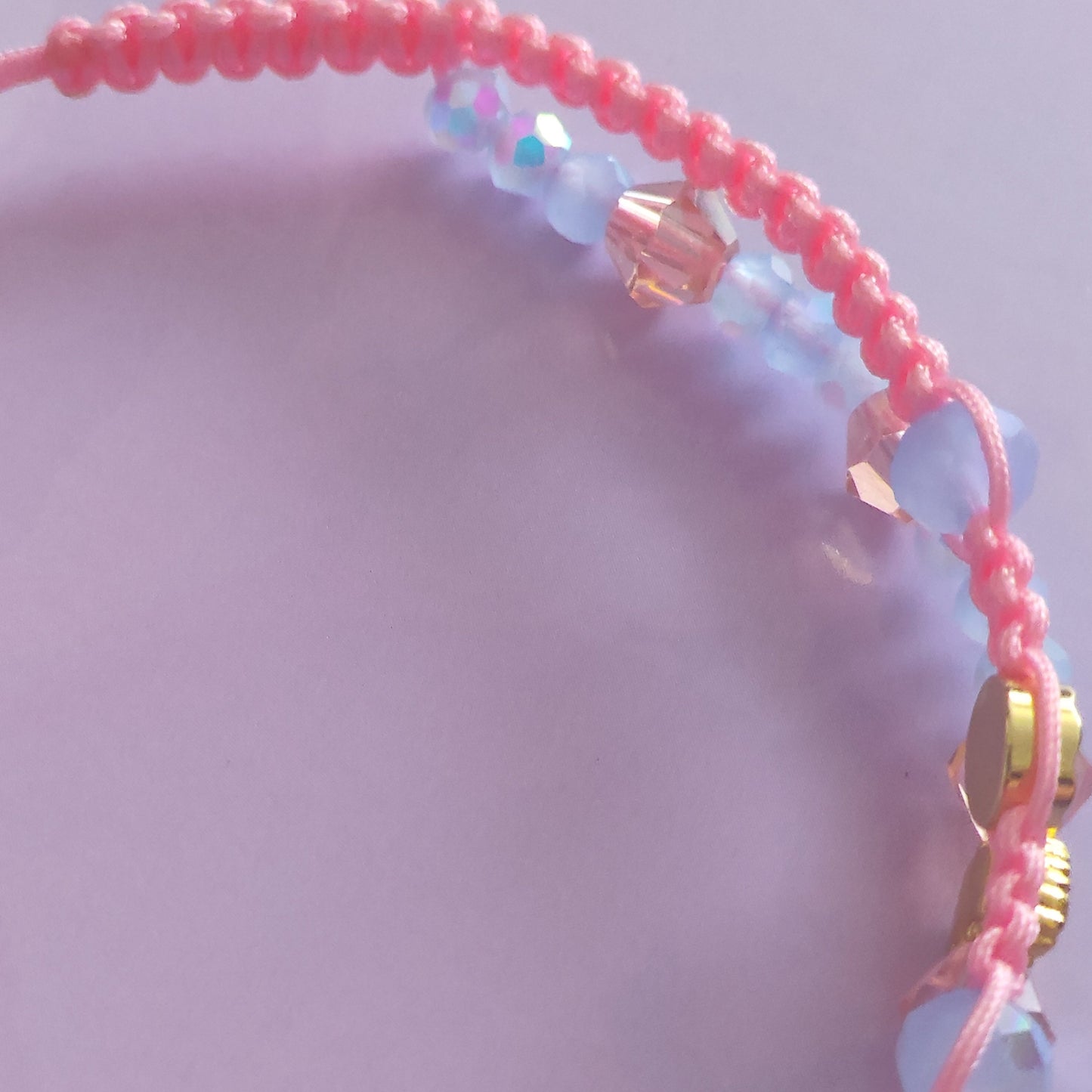 "Pink Delight" Macrame Bracelet