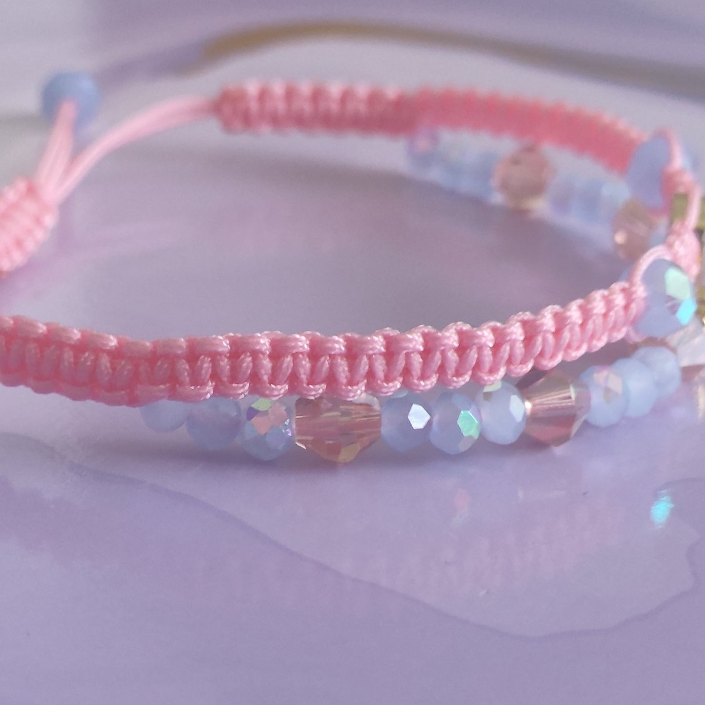 "Pink Delight" Macrame Bracelet