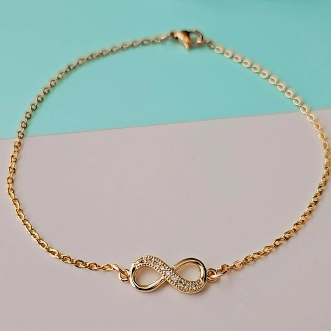 Gold Infinity Anklet
