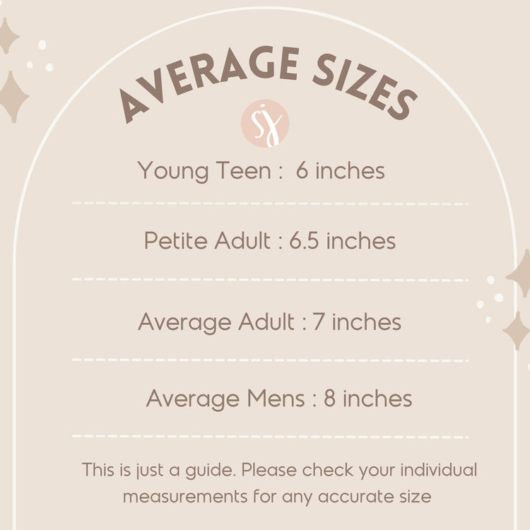 Average Size Chart