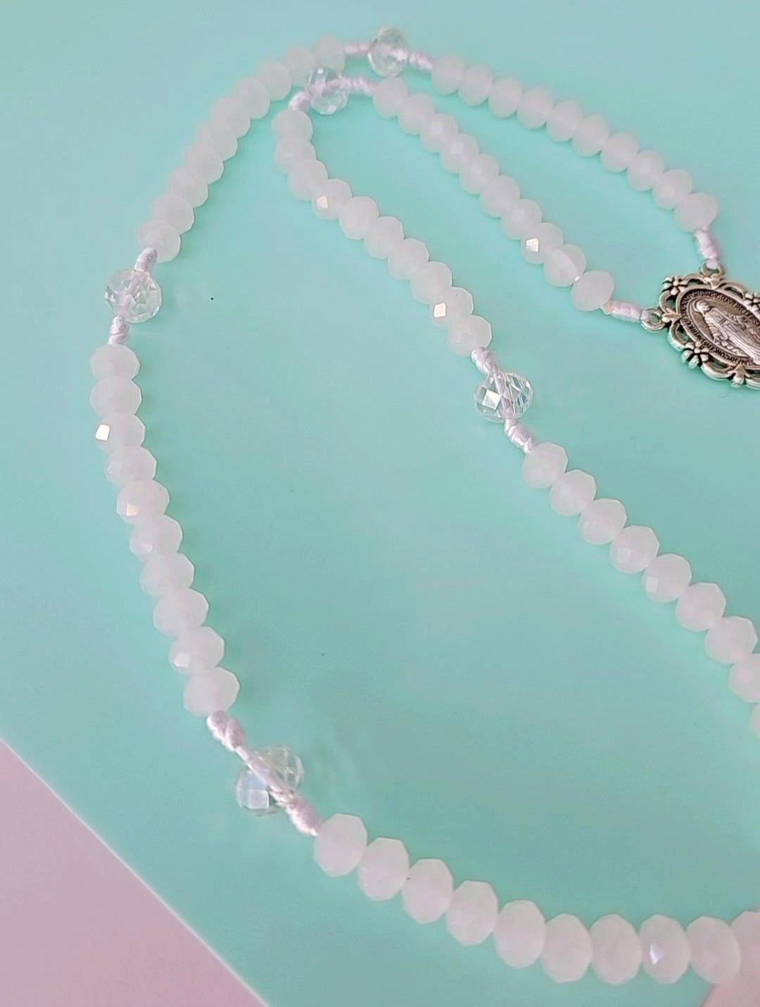 White Crystal Rosary