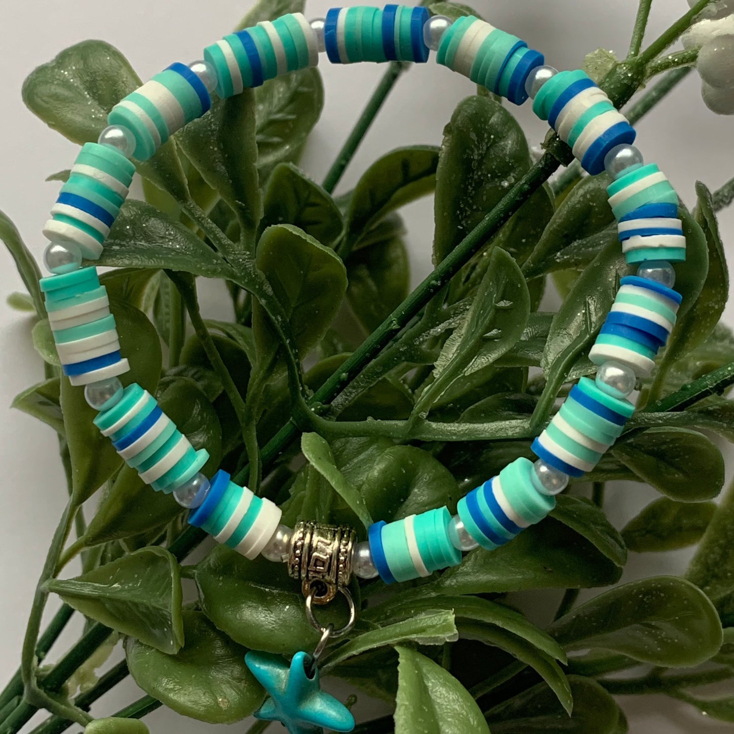 "In the Sea" Polymer Flat Clay Beads Bracelet