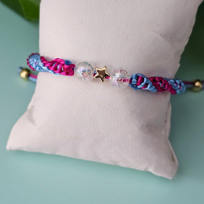 Bubblegum Macrame Bracelet