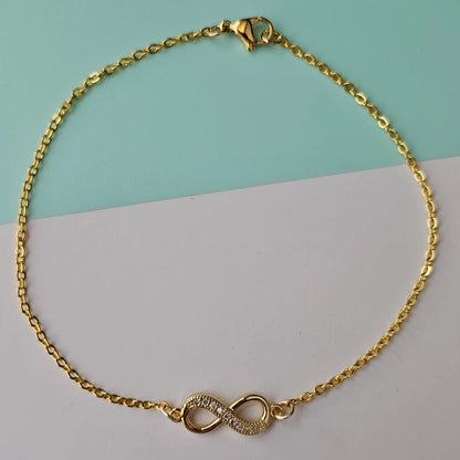 Gold Infinity Anklet