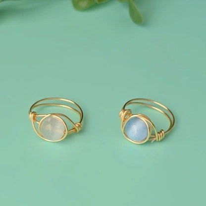 Blue Cat Eye Ring