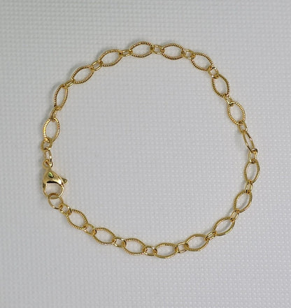 Diamond Gold Plated Chain Bracelet