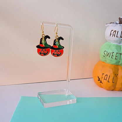 Witchy Pumpkin Earrings