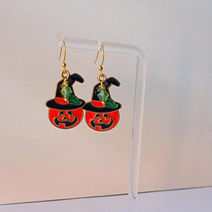 Witchy Pumpkin Earrings