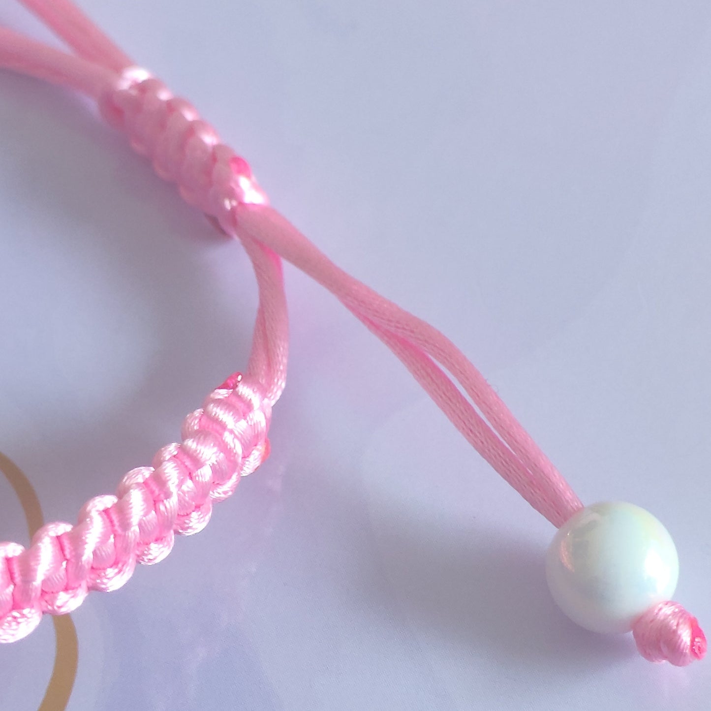 Macrame Rose Quartz Bracelet