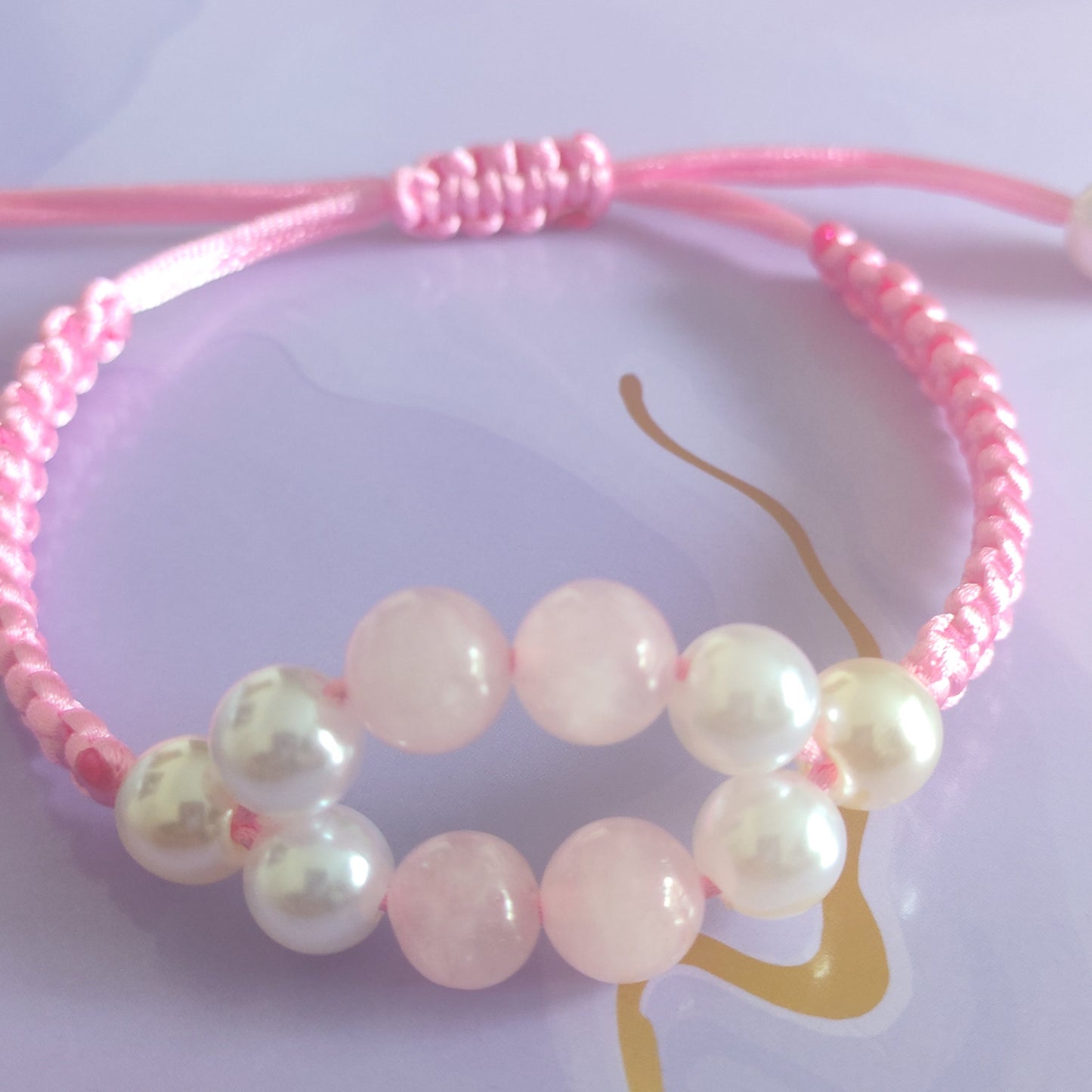Macrame Rose Quartz Bracelet