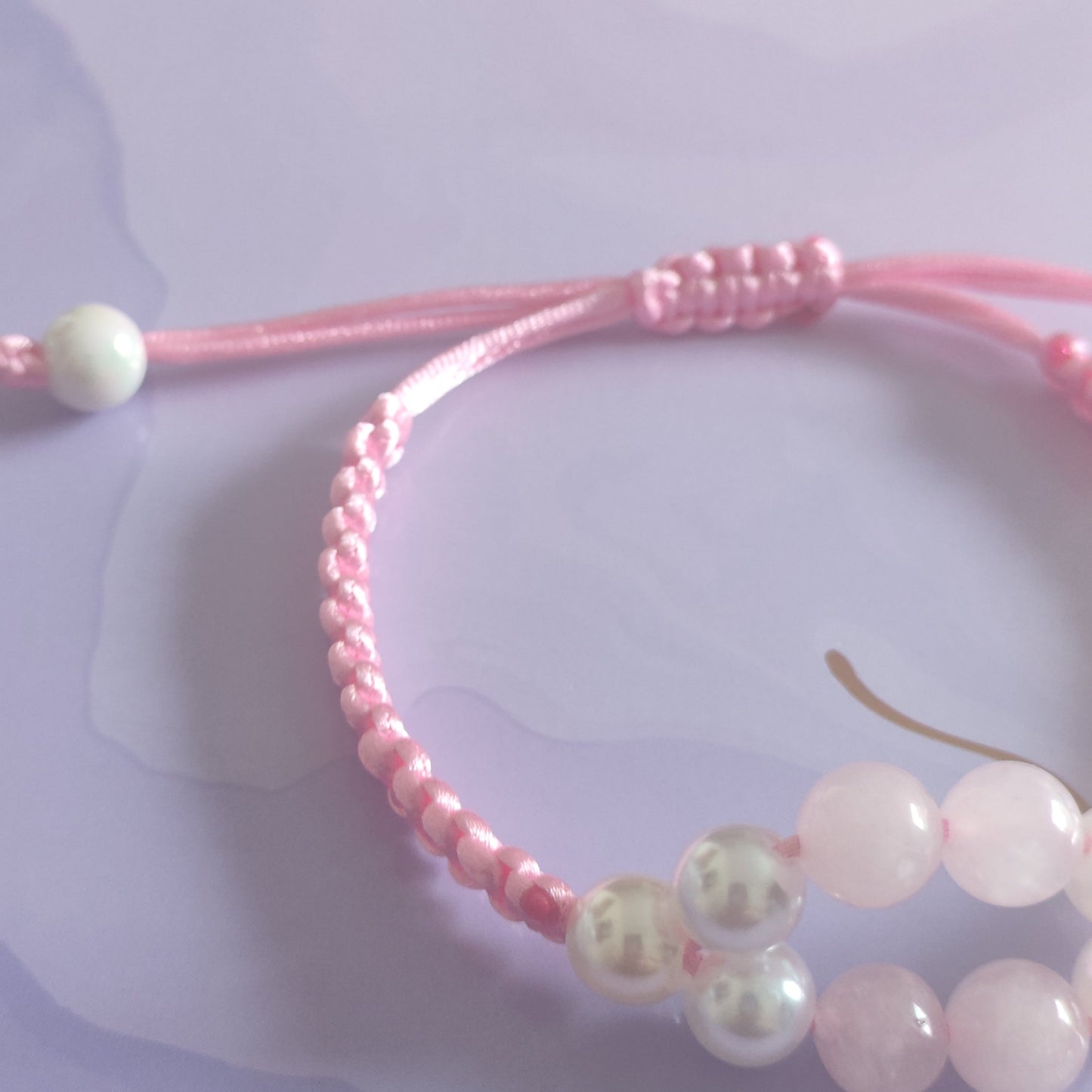 Macrame Rose Quartz Bracelet