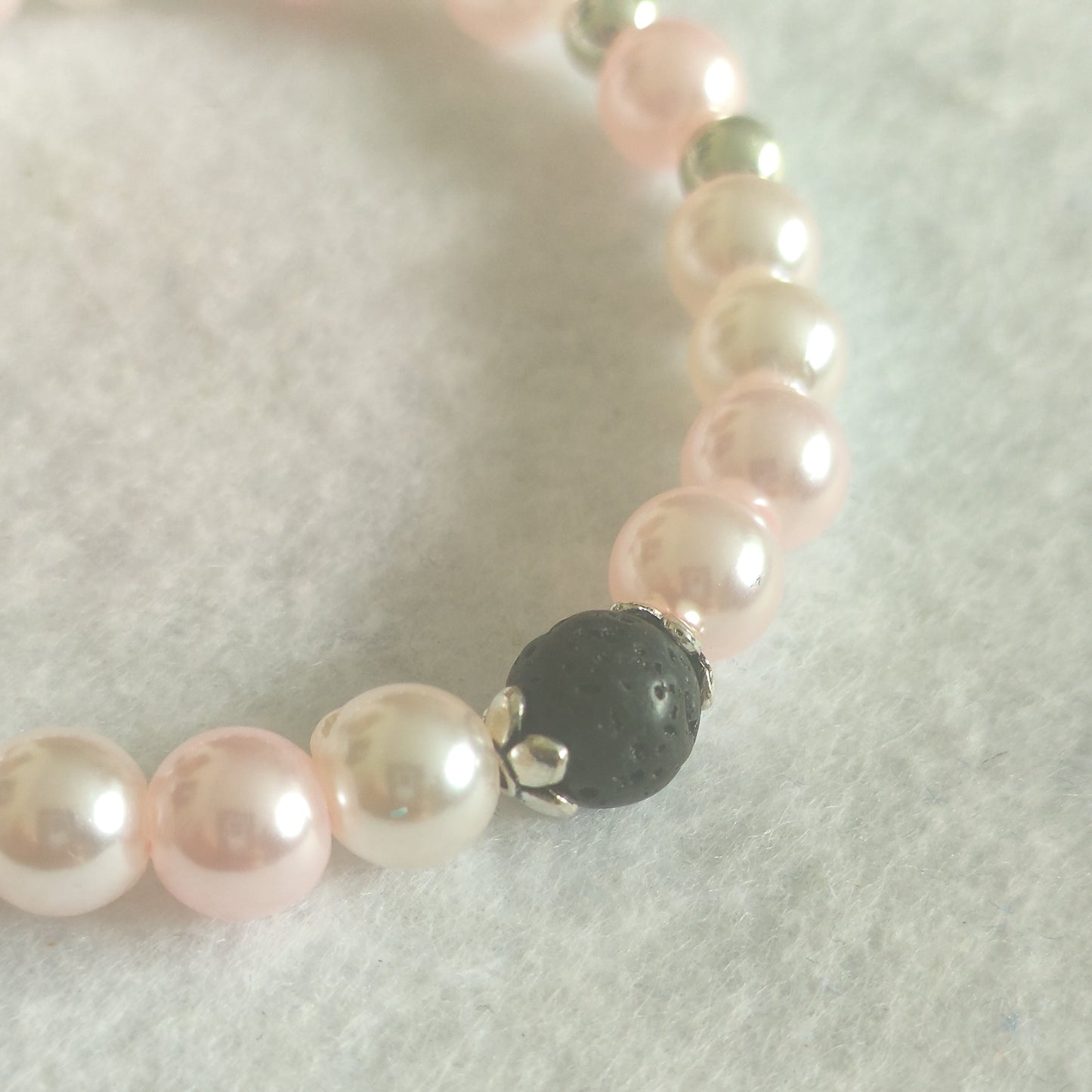 Pink and Blue Pearls Bracelets (set)