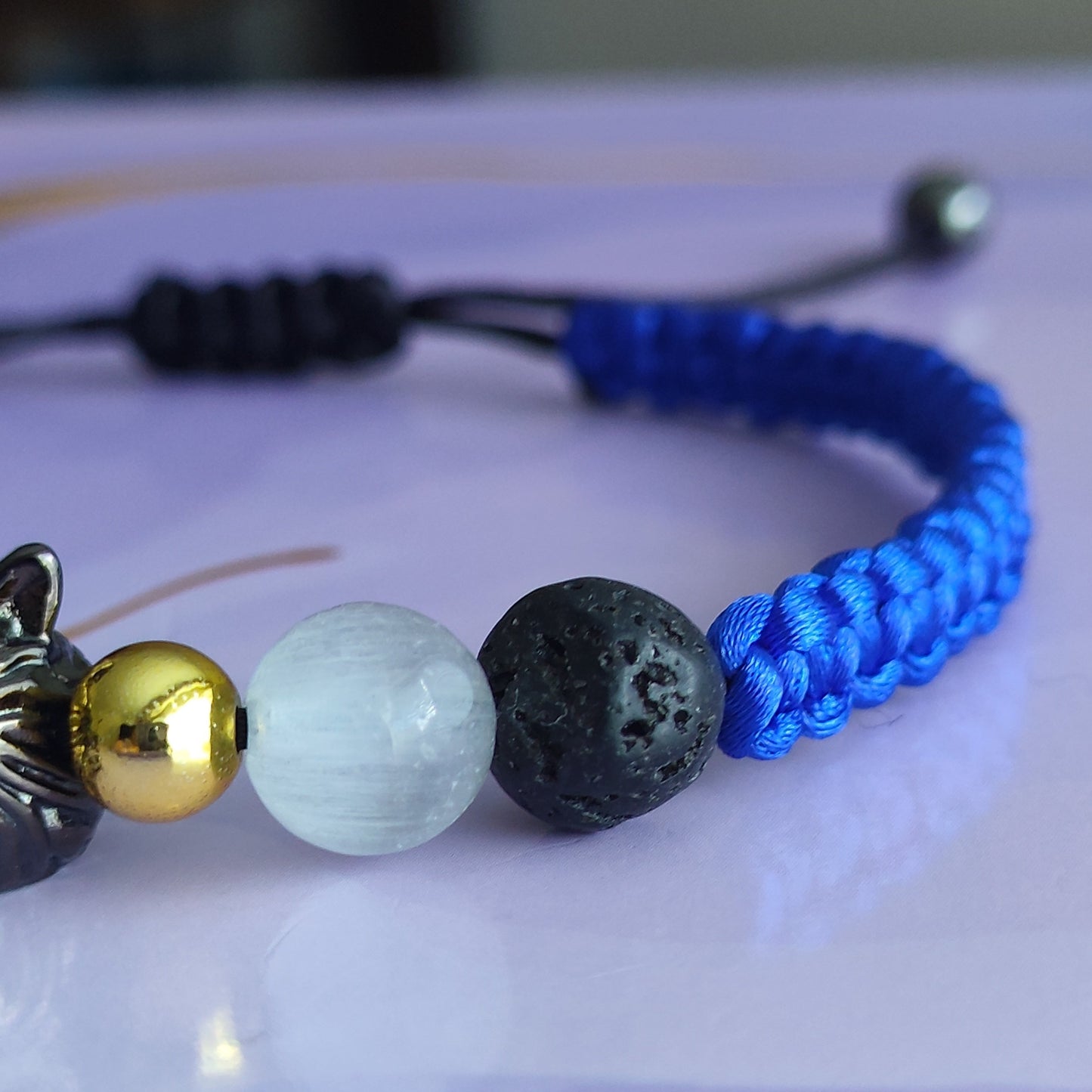 Macrame Wolf Head Bracelet - Unisex