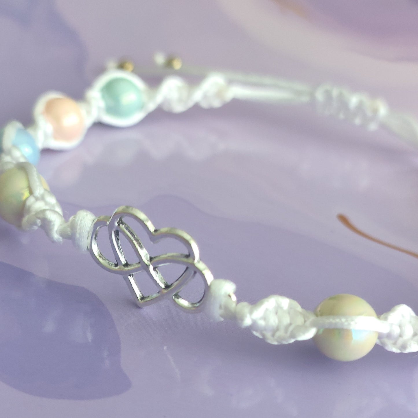 Infinity Heart Macrame Bracelet