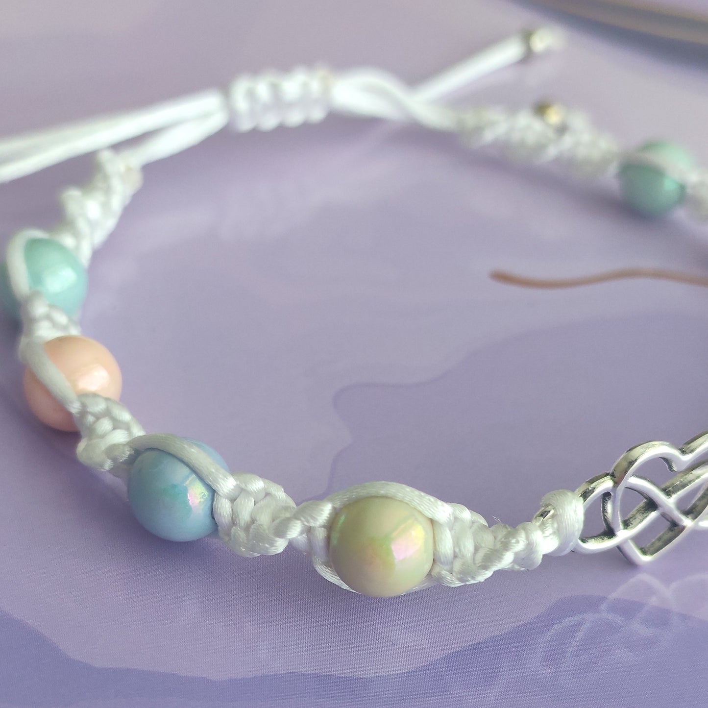 Infinity Heart Macrame Bracelet