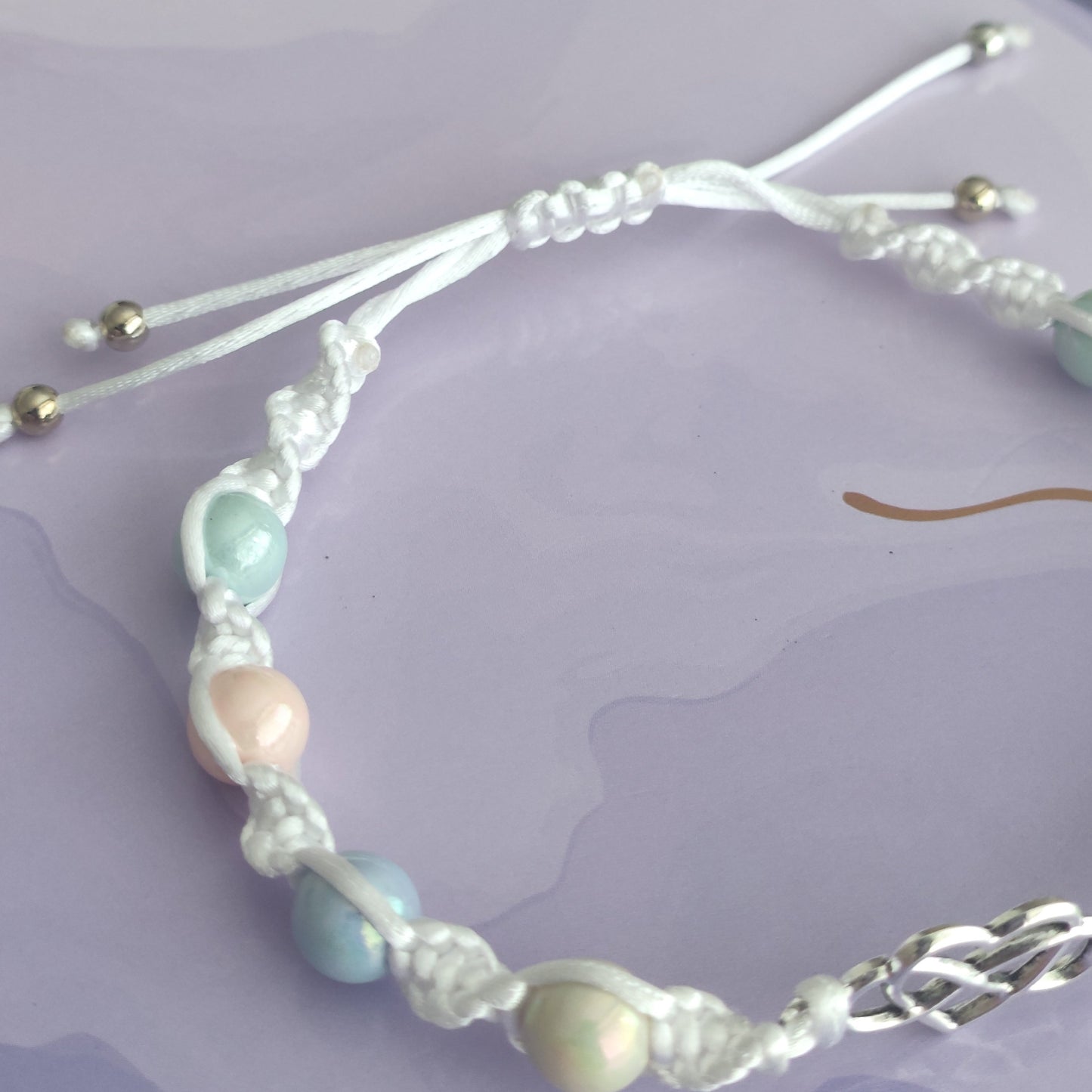 Infinity Heart Macrame Bracelet