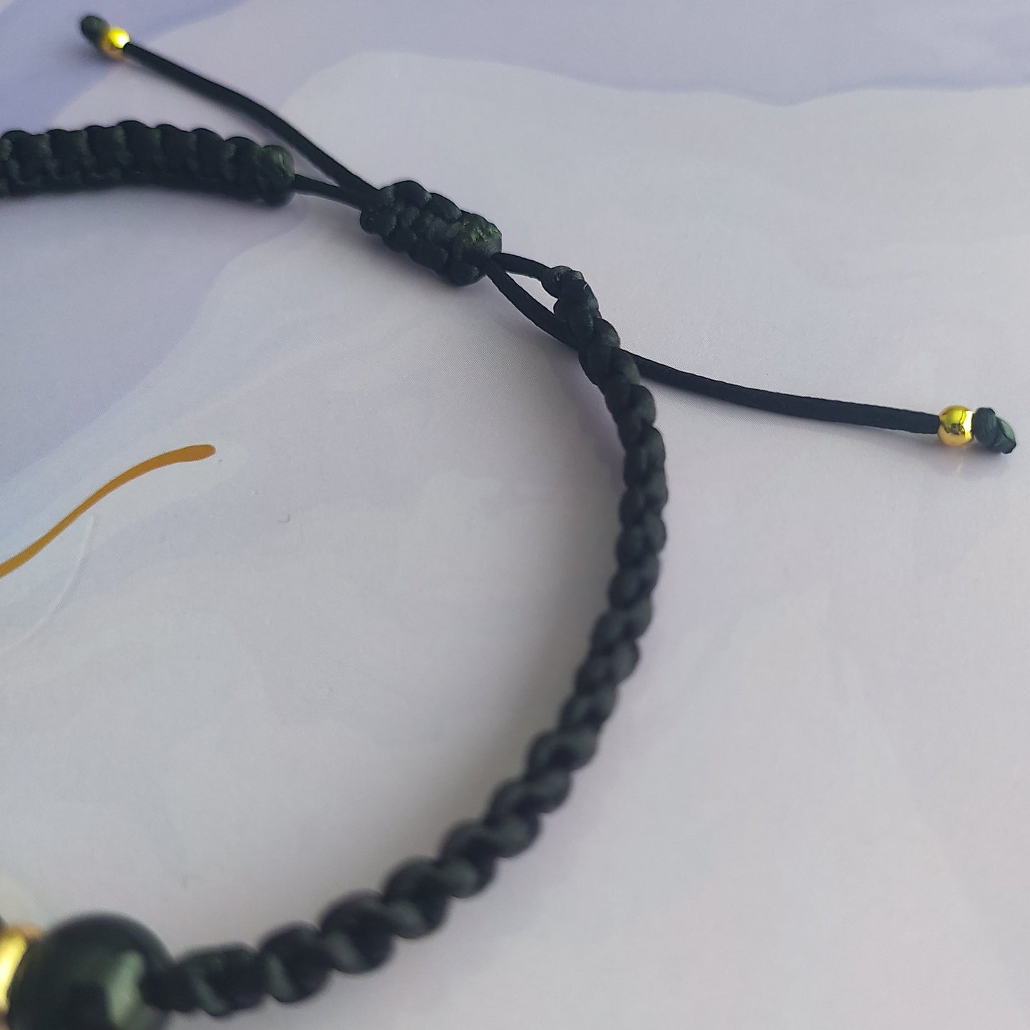 White Cross Macrame Bracelet - Man