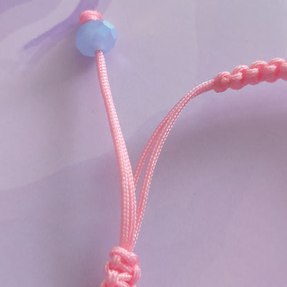 "Pink Delight" Macrame Bracelet