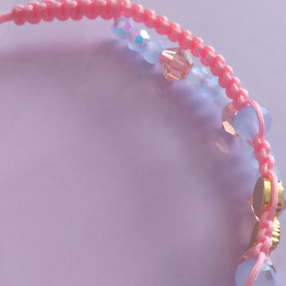 "Pink Delight" Macrame Bracelet