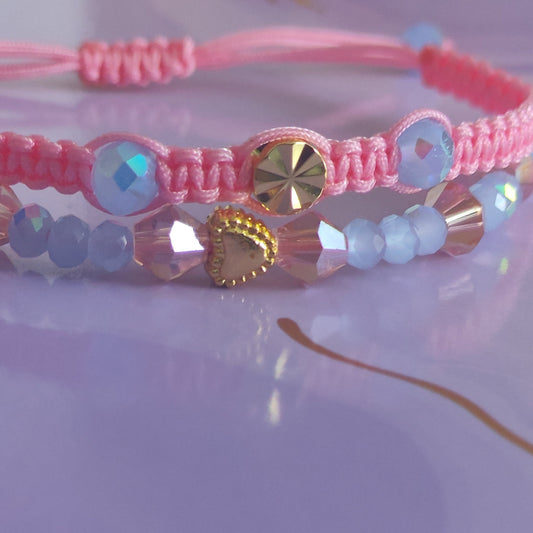 "Pink Delight" Macrame Bracelet