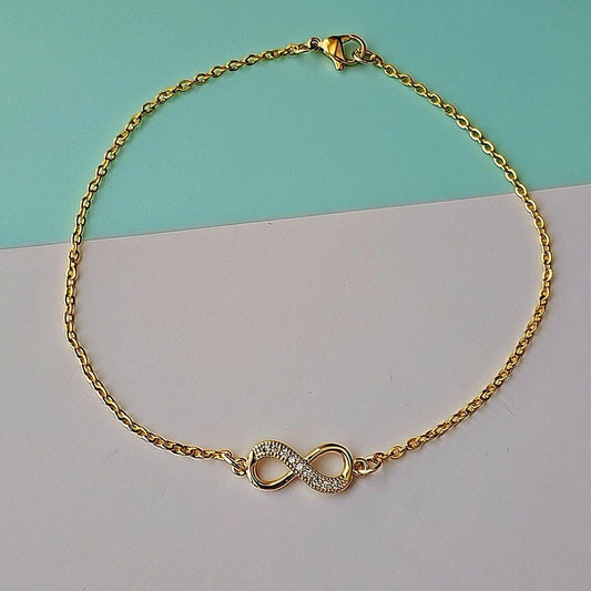 Gold Infinity Anklet