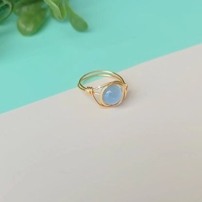 Blue Cat Eye Ring