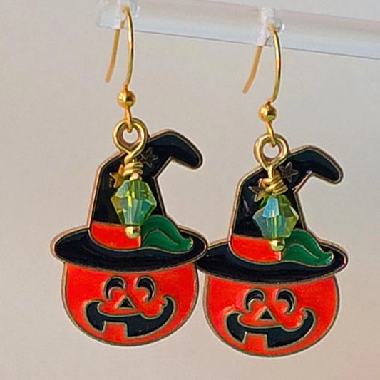 Witchy Pumpkin Earrings